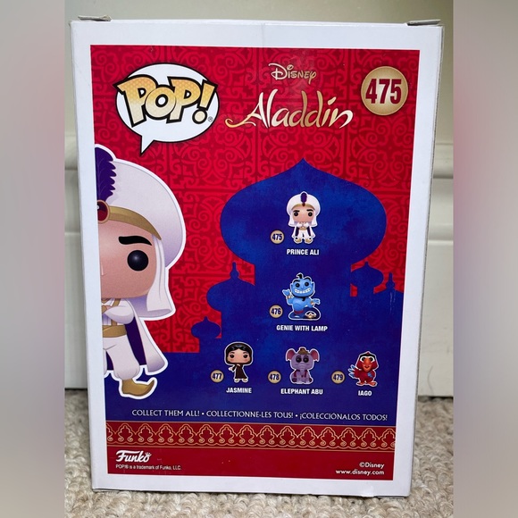 Jasmine #475 And Prince Ali #477 Funko Pops, Aladdin - Picture 7 of 8